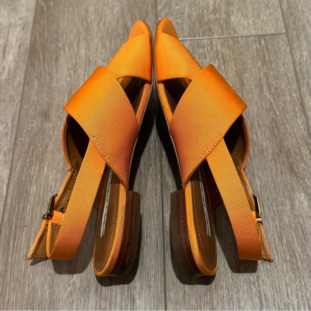 & Other Stories Criss Cross Slingback Open Toe Flat Sandals - Picture 4 of 9